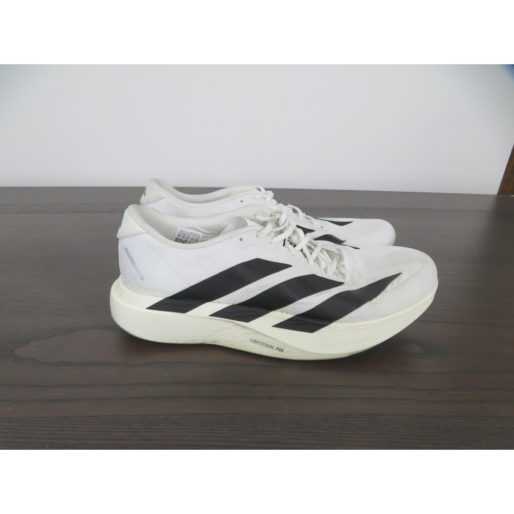 Adidas Adizero Evo SL Shoes Mens Size 11 White Running Sneakers Lightweight